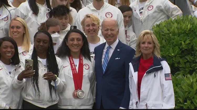 Georgia Olympians visit the White House
