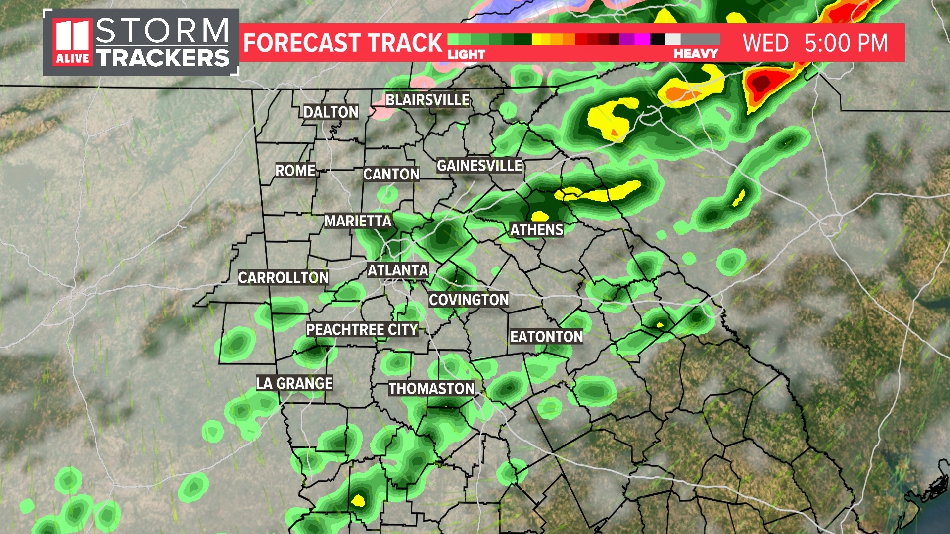 Rain, storms north Georgia | 11alive.com