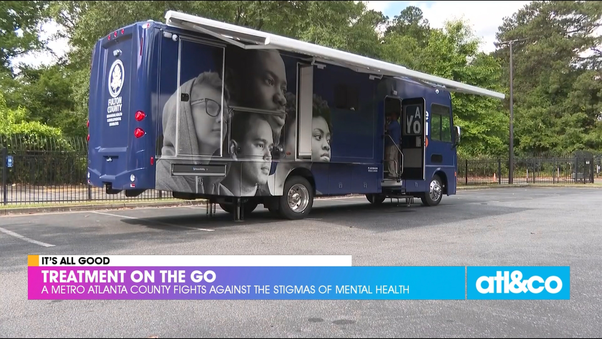 See how Fulton County is educating residents about mental health treatments with their new mobile unit.