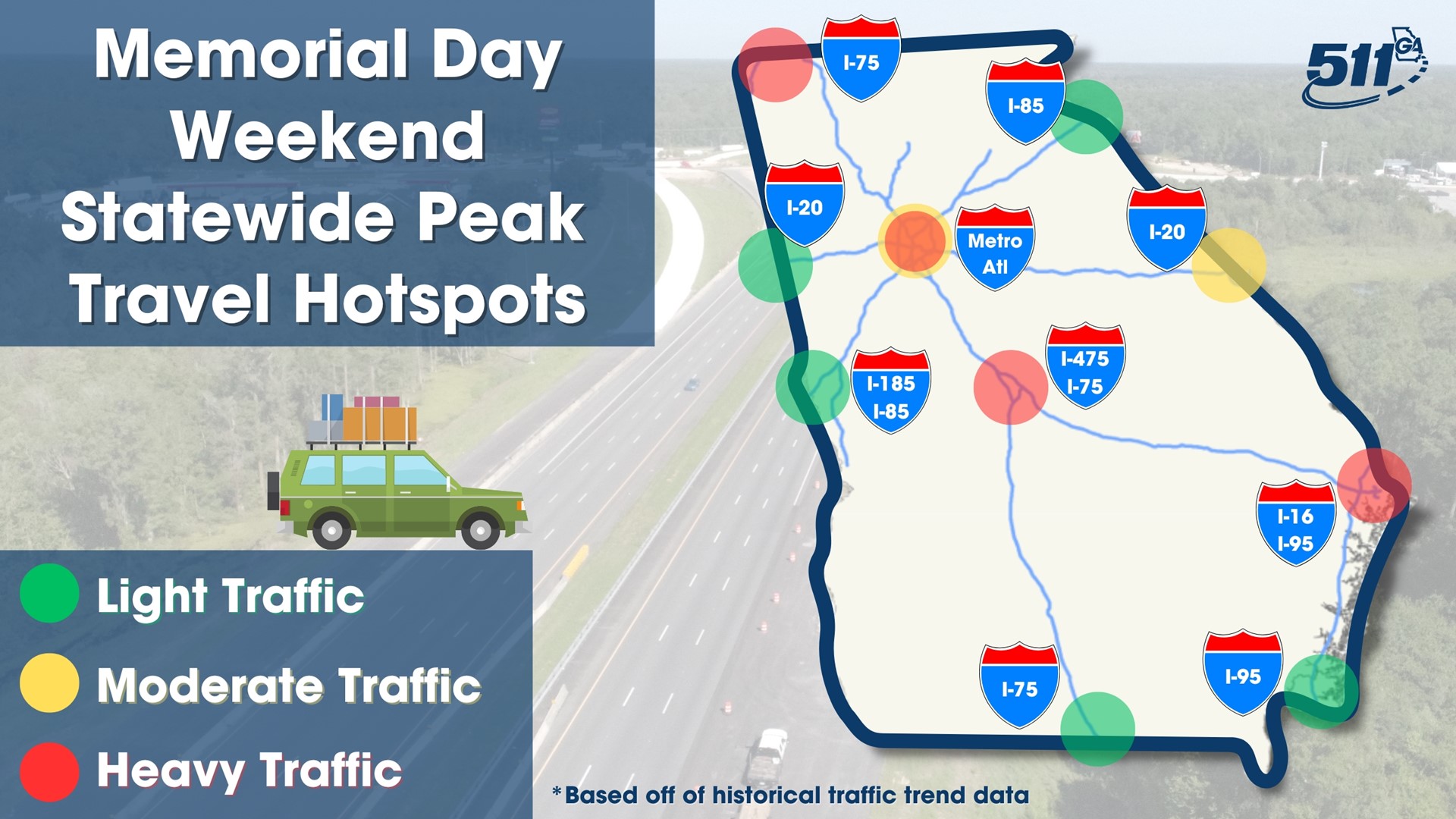 Memorial Day traffic forecast for Atlanta