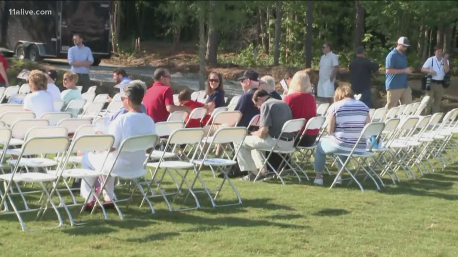 Officials in Peachtree Corners unveiled a new veterans memorial on Saturday, June 15.
