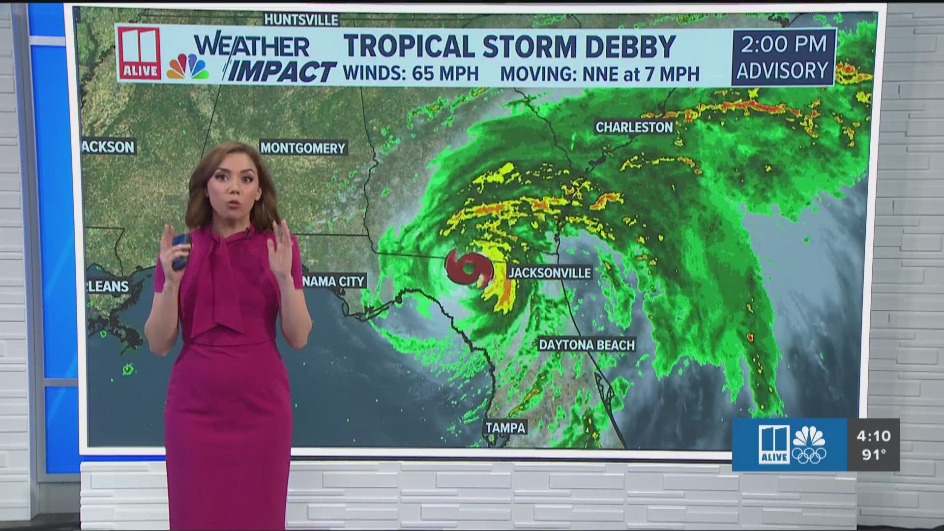 As Tropical Storm Debby makes its way to southeast Georgia, it brings some serious, potentially dangerous levels, of rain.