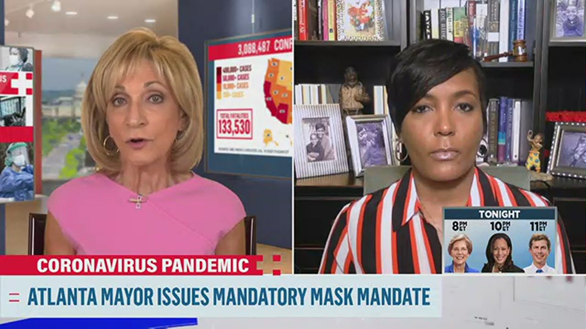 Mayor Keisha Lance Bottoms talked about her COVID-19 diagnosis, the mask mandate, Kemp's leadership, and other topics in an interview with MSNBC's Andrea Mitchell.