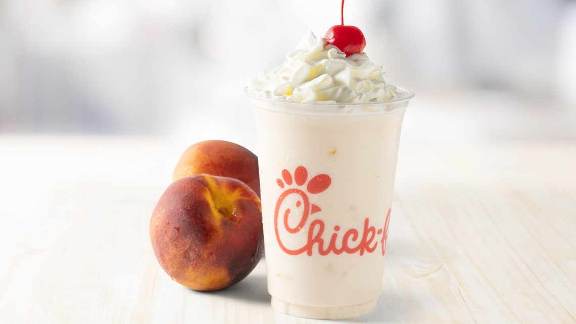 When does Chick fil A peach milkshake come back