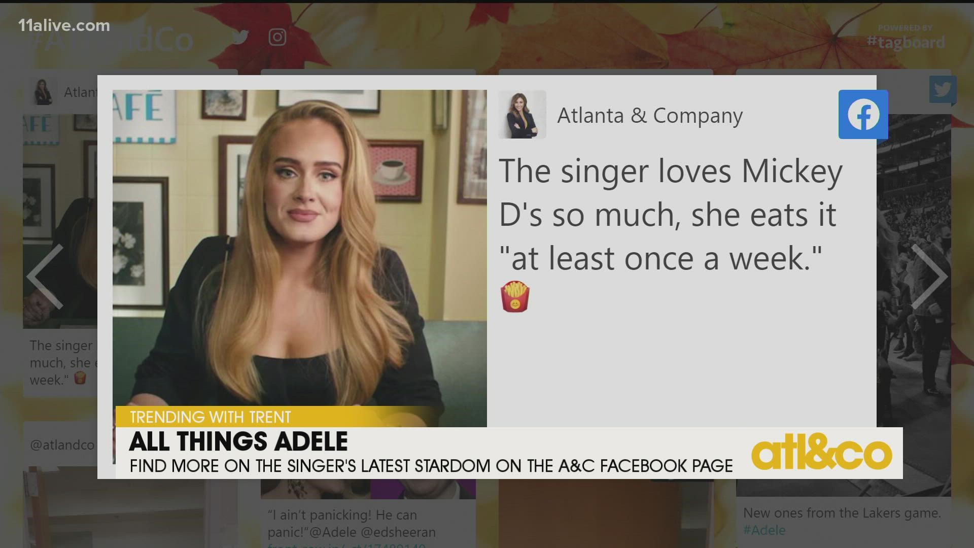 Let's take a look at Adele's latest pop culture stardom on the charts and beyond.