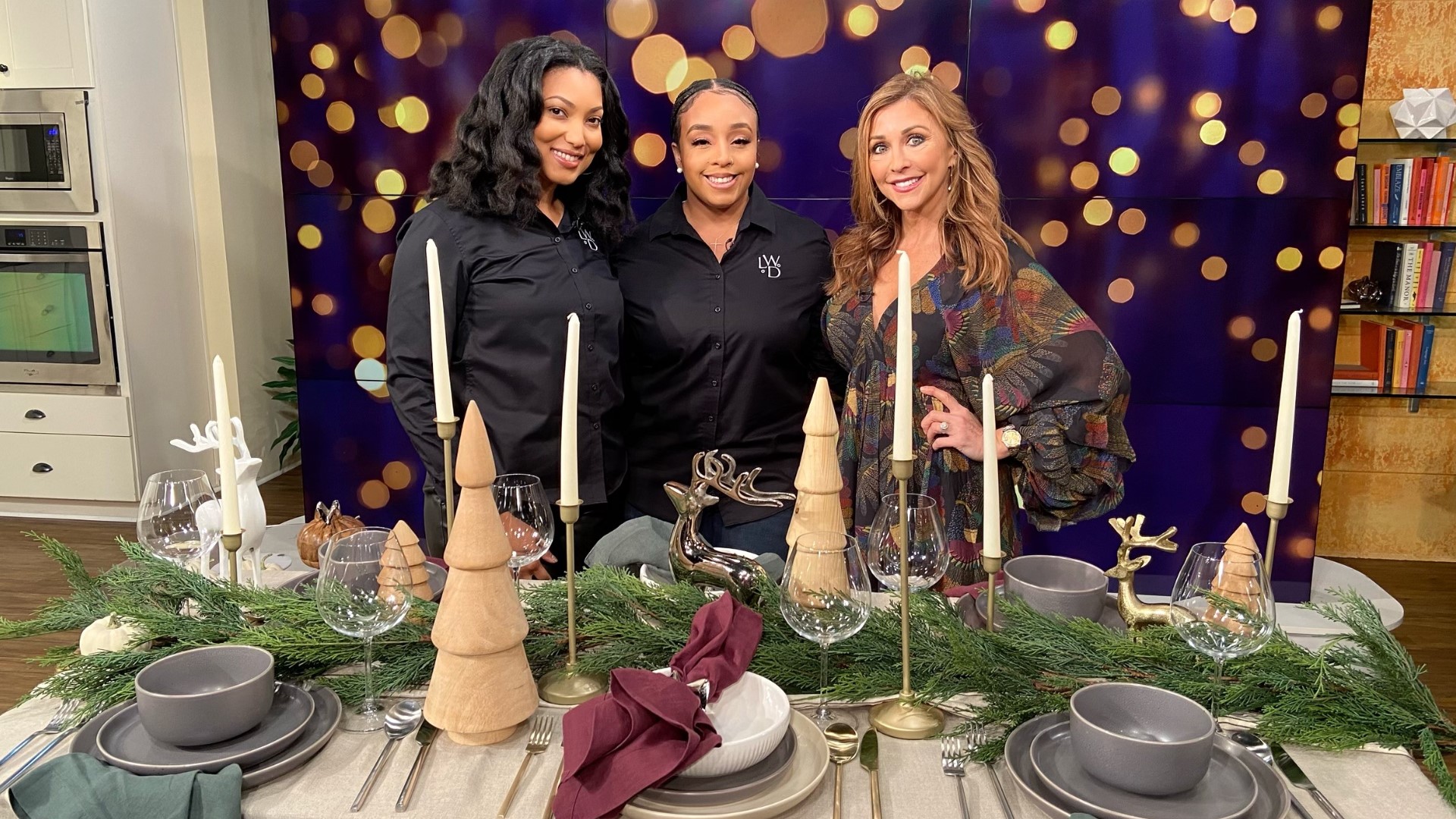 DIY decorating at its finest! Get tips from designers Jameelah Watkins and Ebonee Clark for easy holiday tablescapes.