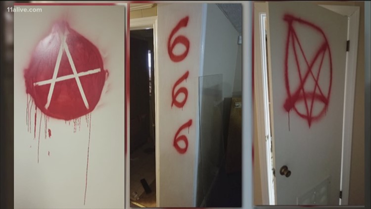 local church vandalized with satanic messages
