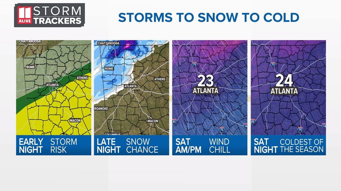 Atlanta weather this weekend timeline | Will it snow and when - Vimarsana News