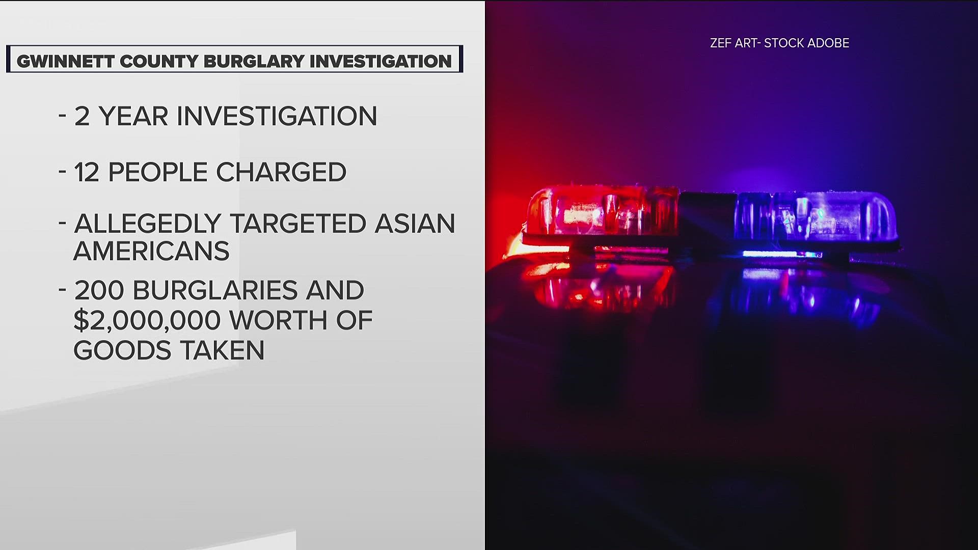 According to the police department, Gwinnett County had a string of burglaries targeting victims of Asian descent since 2019.