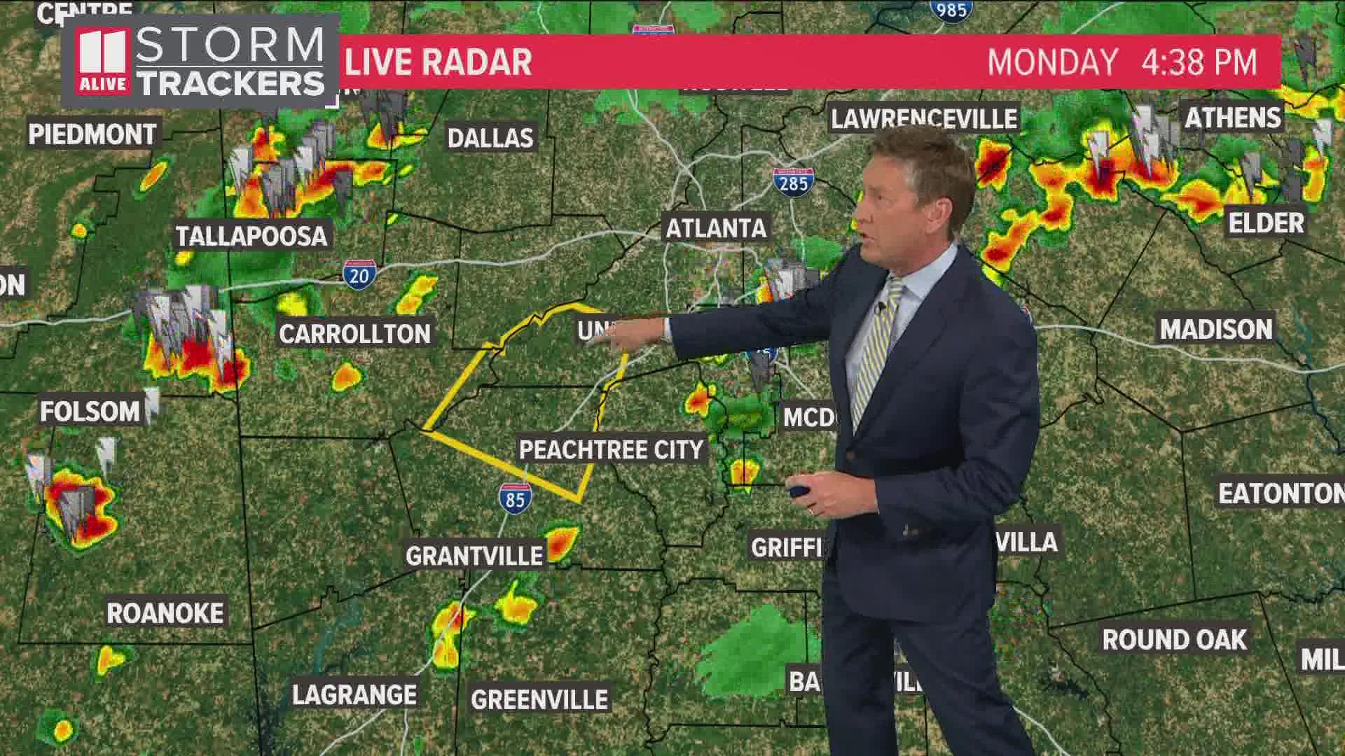 Live updates | Scattered storms move through metro Atlanta | 11alive.com
