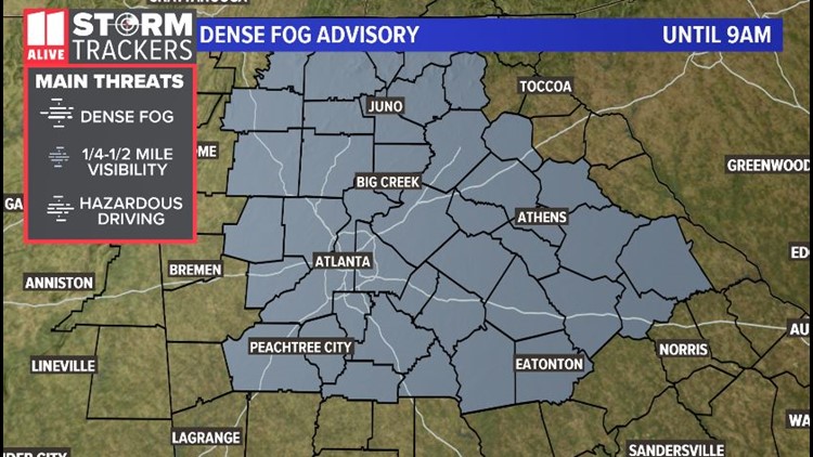 Georgia Weather: Dense Fog Follows Snow Day Across Many Counties ...