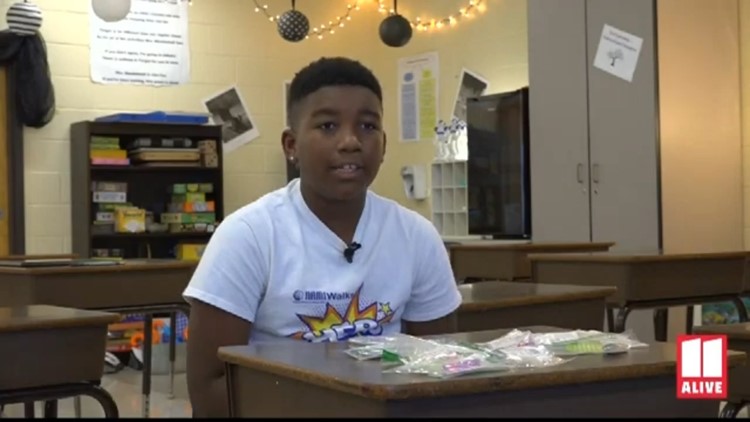 5th grader in Cobb County using wrist bands to fight stigma around mental illness