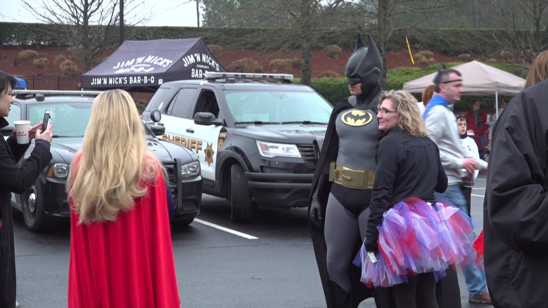 Batman, Supergirl, and other well-known vigilantes took part in Saturday’s CASA Superhero Run.