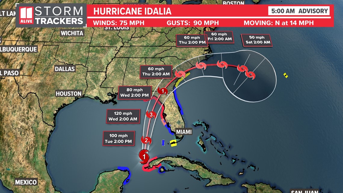 Idalia hits Florida as Category 3 hurricane, here are impacts in north ...