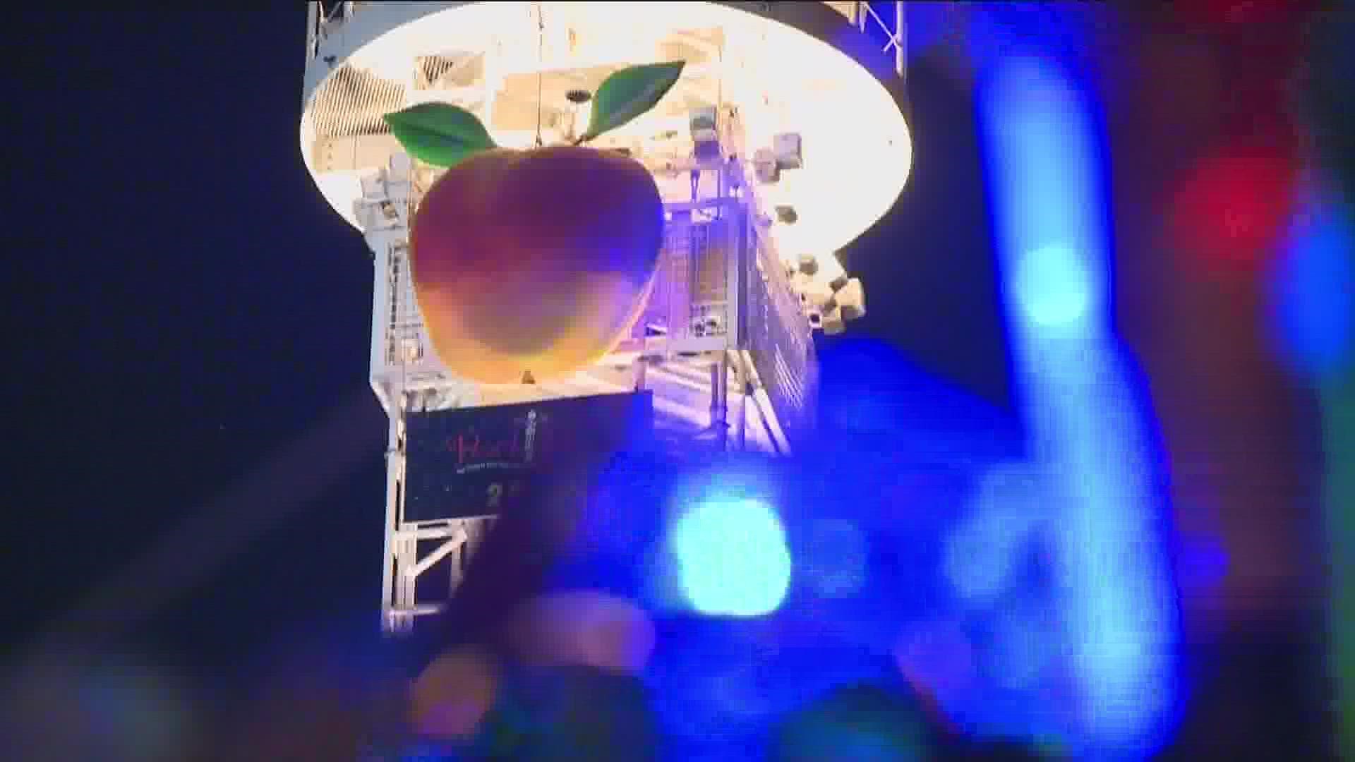 Now the Peach Drop is back, and Atlanta Police are expecting 50,000 to 60,000 people to attend.