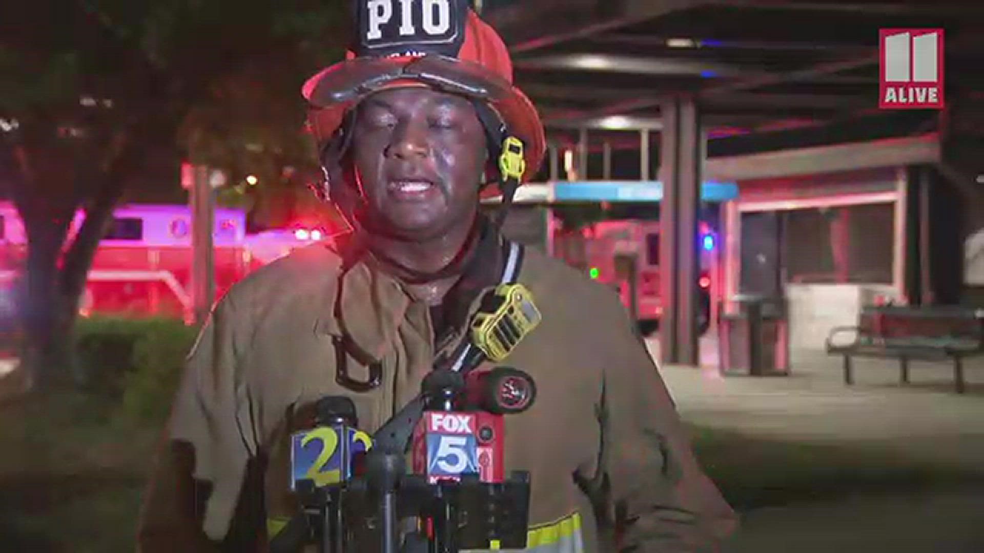 Atlanta Fire gave an update on the situation.
