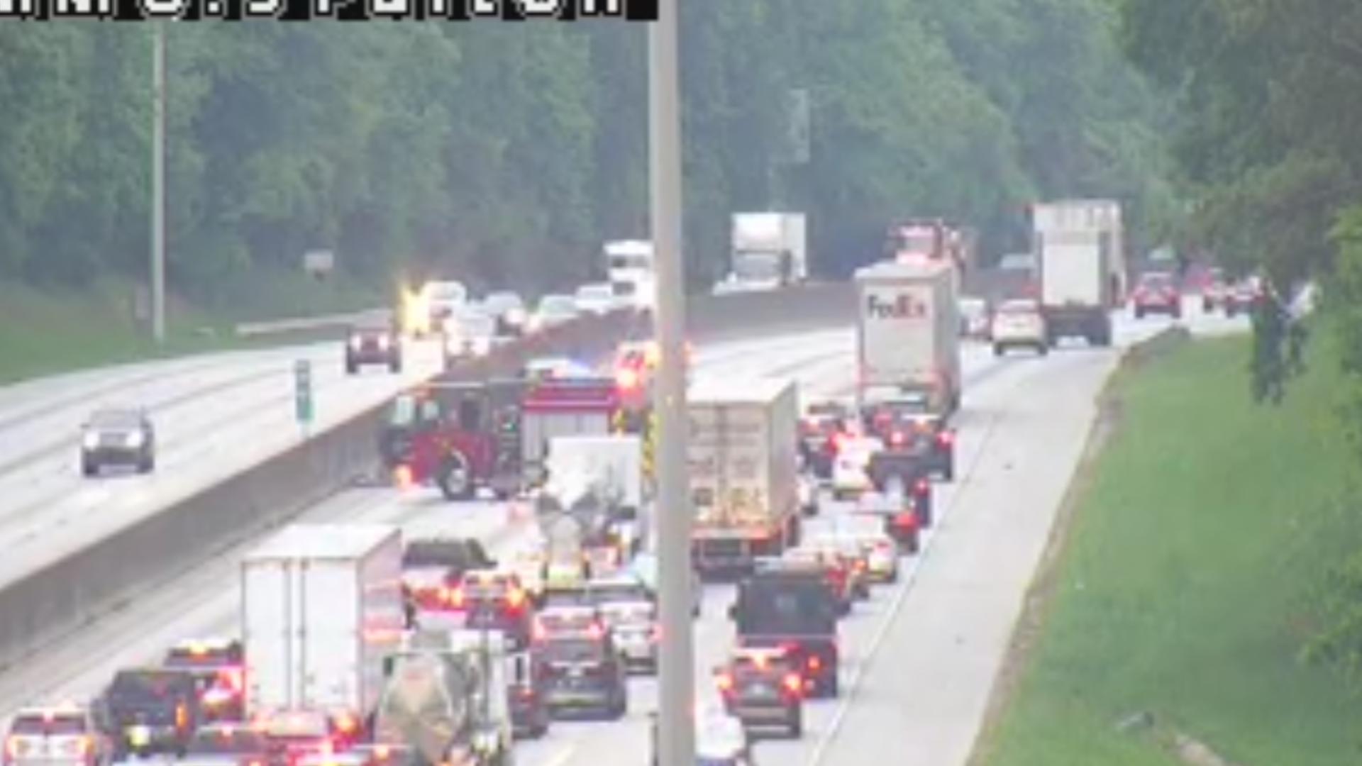 I 285 traffic crash multiple lanes blocked | 11alive.com