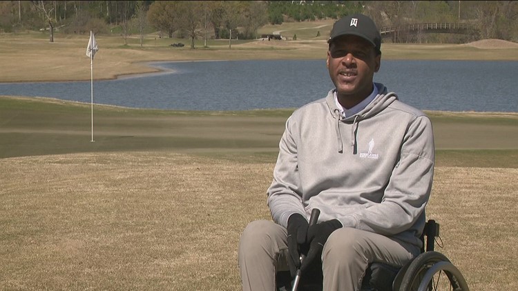 Paralyzed from the chest down, Atlanta golf pro finds new way to play game he loves