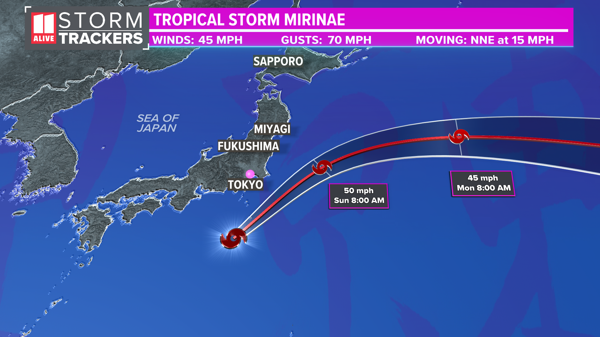 Tokyo To Be Impacted By Two Tropical Systems In The Coming Days ...