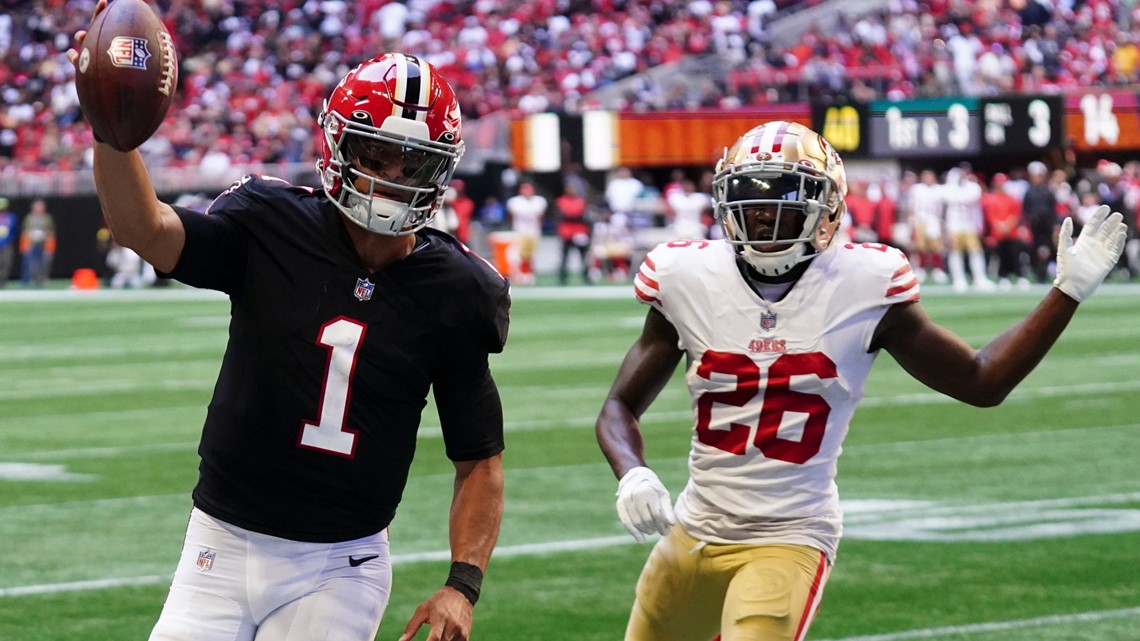 49ers upset by Falcons on last-second touchdown