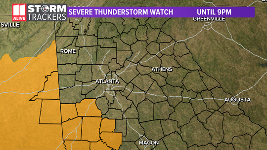 Tornado watch issued for metro Atlanta counties | 11alive.com