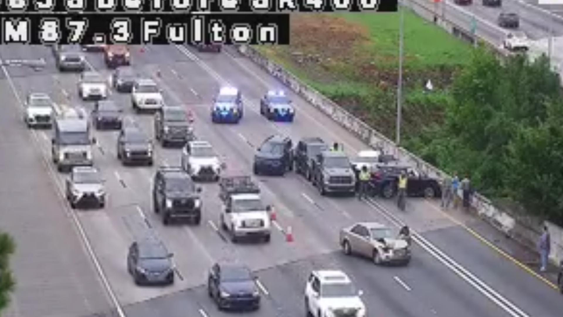 I 85 traffic Atlanta wreck has lanes closed past GA-400 | 11alive.com