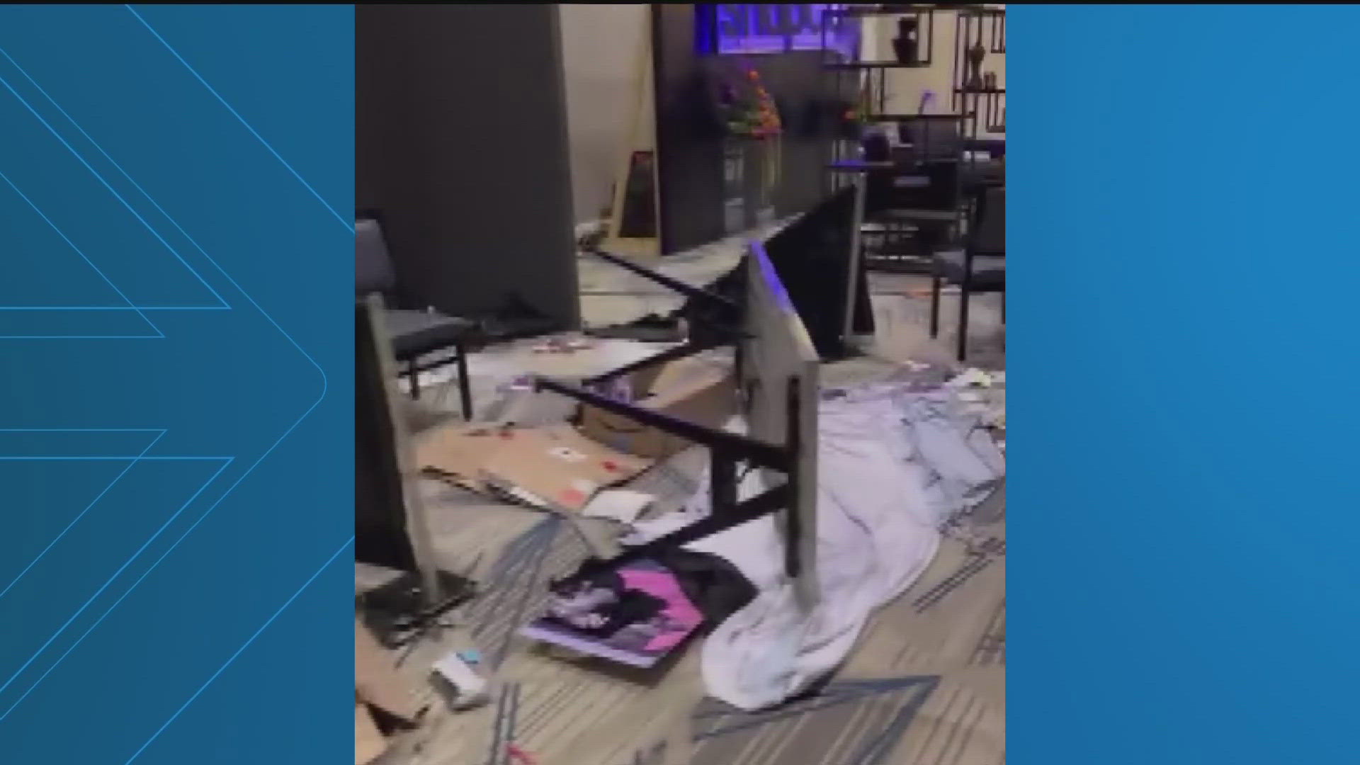 The reported vandalism happened at The Starling Atlanta Midtown hotel.